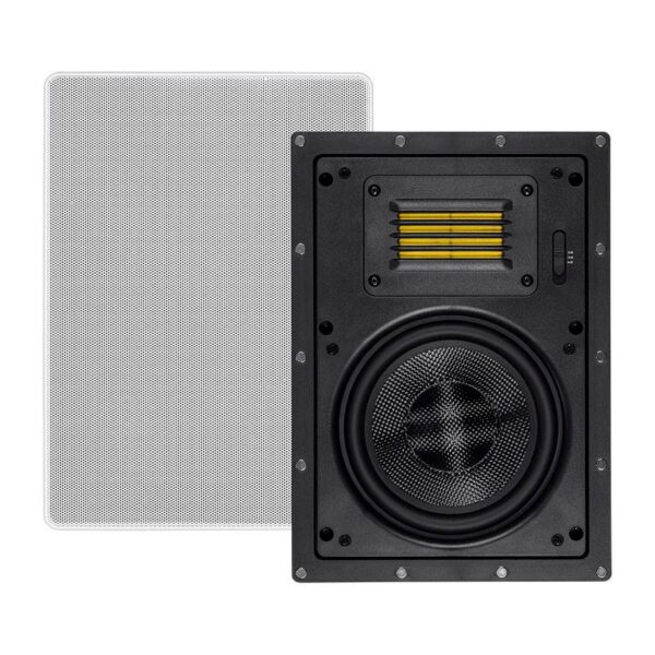 Monoprice - Amber 6.5-inch 2-way Carbon Fiber with Ribbon Tweeter (pair) - In-Wall Speaker 24432