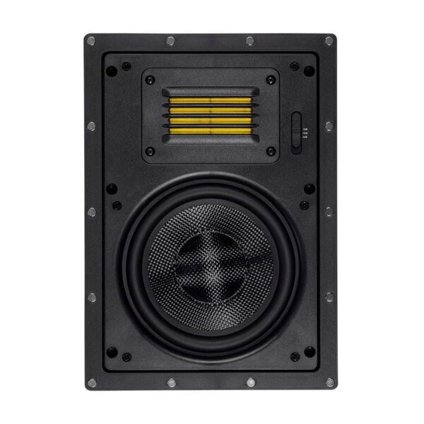 Alternative view of Monoprice - Amber 6.5-inch 2-way Carbon Fiber with Ribbon Tweeter (pair) - In-Wall Speaker 24432