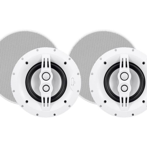 Alternative view of Monoprice Sycamore Ceiling Speakers 6.5in 3-way Aluminum with Micro Ceramic Composite Mid and Tweeter