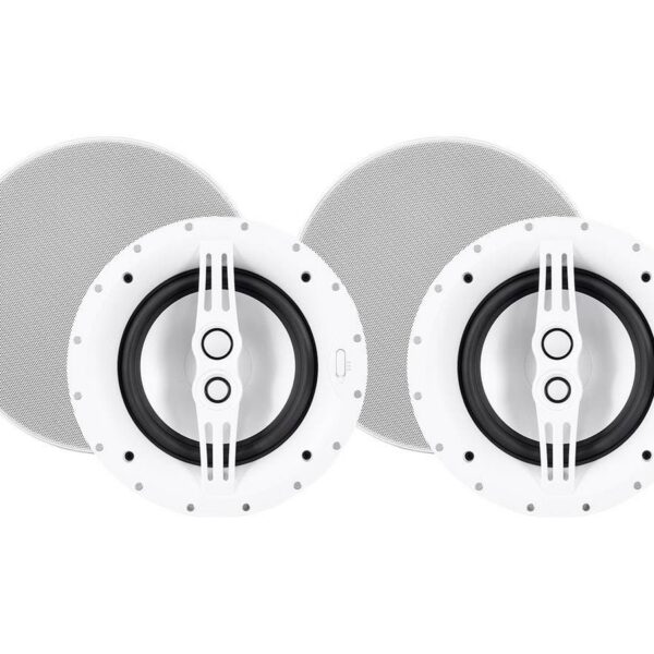 Alternative view of Monoprice Sycamore Ceiling Speakers 8in 3-way Aluminum with Micro Ceramic Composite Mid and Tweeter