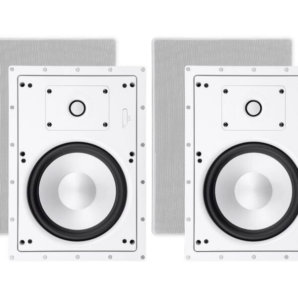 Alternative view of Monoprice Sycamore In-Wall Speakers 8in 2-way Aluminum with Micro Ceramic Composite Tweeter