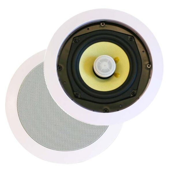 Alternative view of Monoprice - Caliber 8 inch Fiber-2-way (Pair), 160WATTS Peak - Ceiling Speaker 4104
