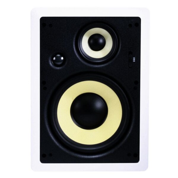 Monoprice - Caliber 8-Inch Fiber 3-Way (pair) - In-Wall Speaker 6816