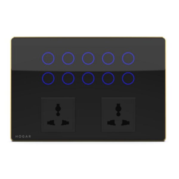 Ten Touch Switch with 2 Socket
